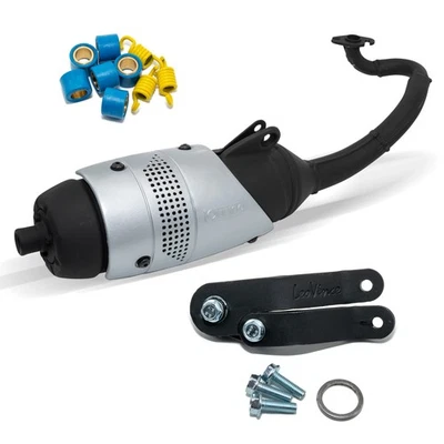 Échappement complet LeoVince TOURING acier pour Yamaha Aerox 50 LC / R / R Naked - Photo 1/4