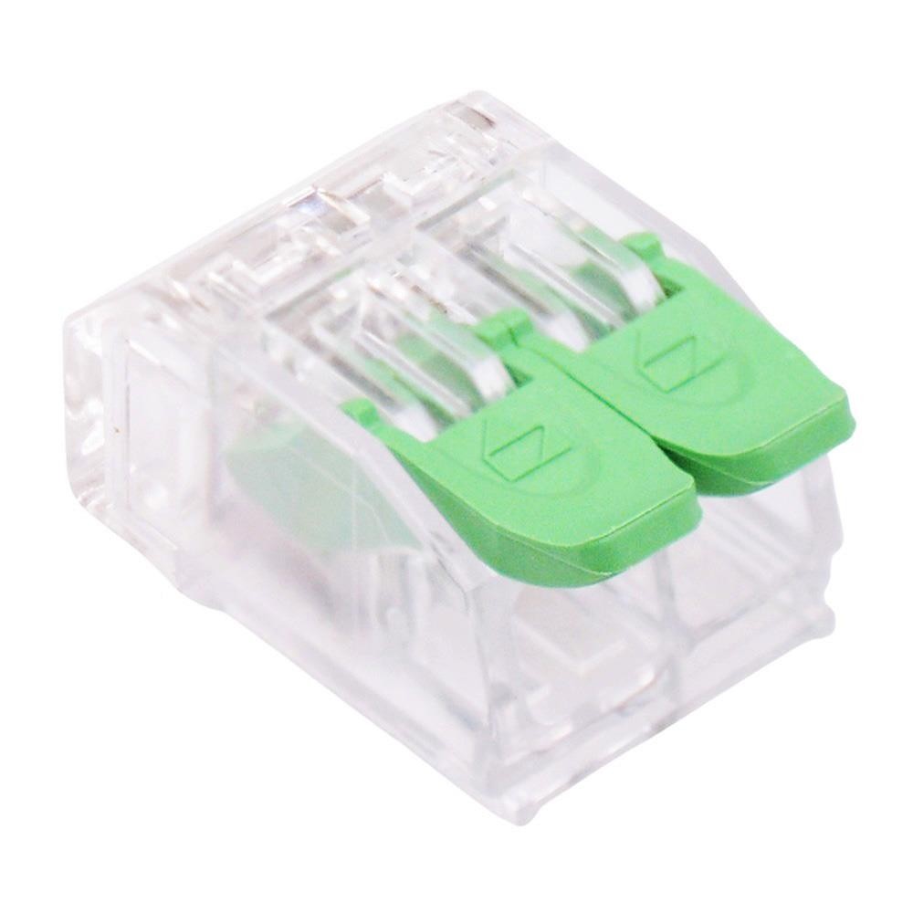 10 x 2 Way Spring Lever Terminal Block Splicing Connector 32A 450V