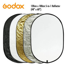 New Godox Collapsible 5-in-1 Reflector 120 x 180cm , USA Dealer 51156