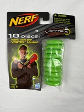 Nerf Vortex Disc Refill Pack (10 Discs) Green Hasbro 33687 2011  Discontinued