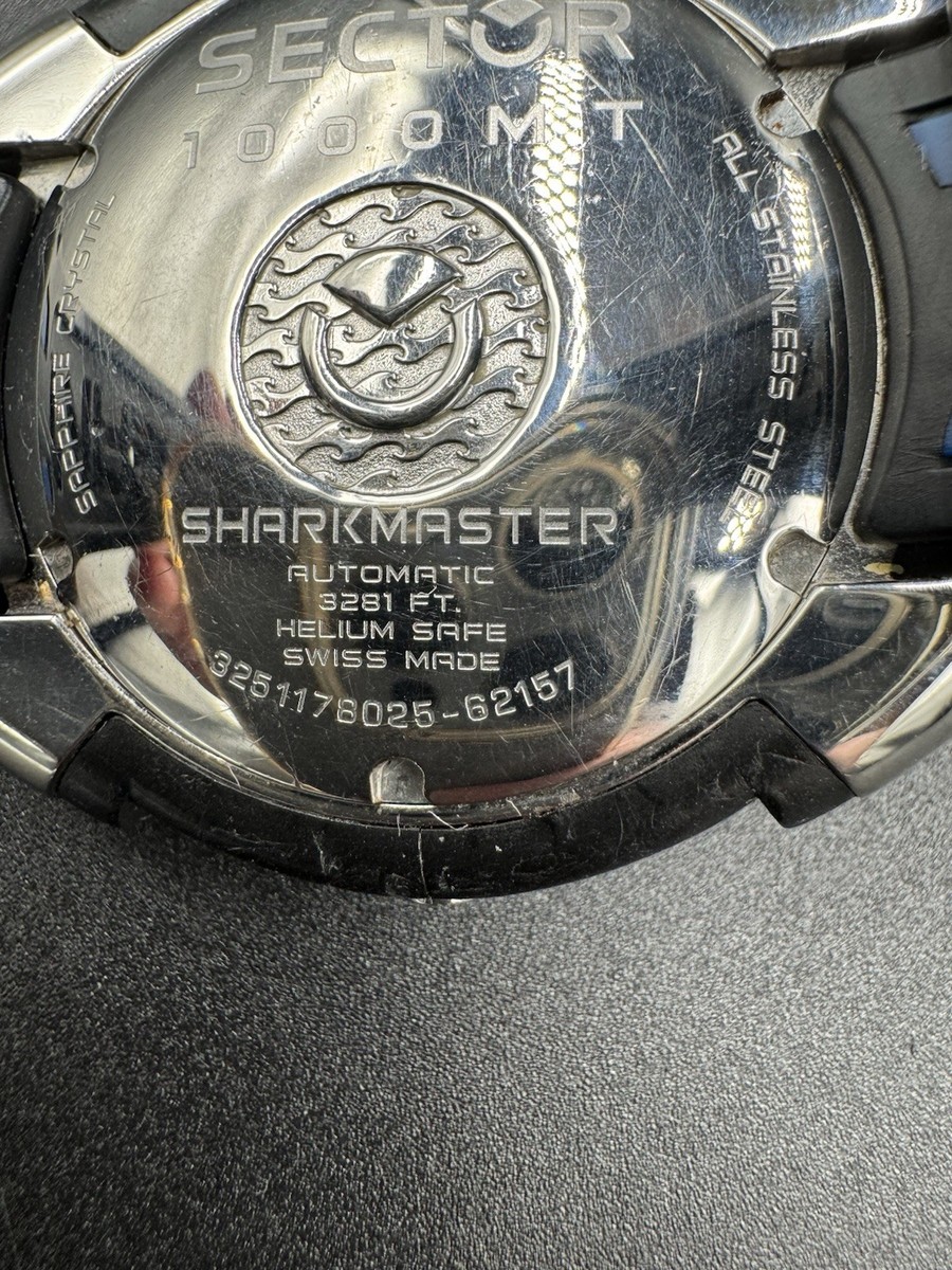 Sector Shark Master 1000 MT No Limits Diver ETA 25J Auto 3281 FT