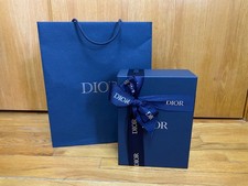 Dior Empty Gift Storage Box for Hand Bag Tissue Ribbon Gift Bag 12 x 8.75 x 4.25