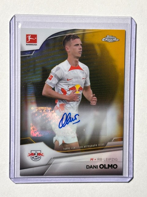 Topps Chrome Bundesliga 22/23 Dani Olmo Autograph /50 Gold Leipzig
