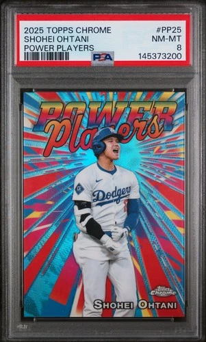 2025 Topps Chrome - Power Players Shohei Ohtani #PP-25 PSA 8