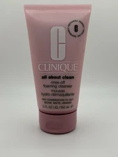 Clinique Rinse Off Foaming Cleanser Face Wash - 5oz.
