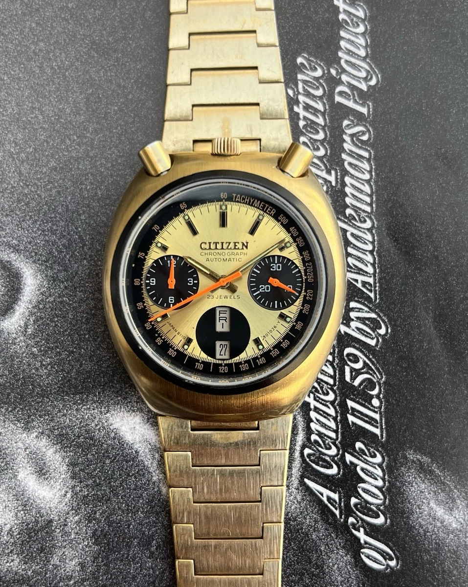 Vintage Citizen Brad Pitt 8110 Automatic Chronograph Mens Watch