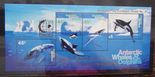AAT 1995 Singapore Stamp Exhibition Whales and Dolphins  M/S MNH