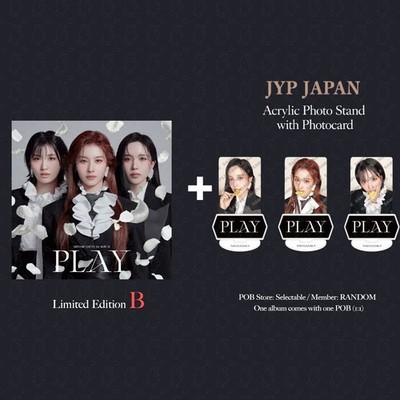 PRE MISAMO PLAY All album types POB JYP ONCE TOWER RECORDS HMV