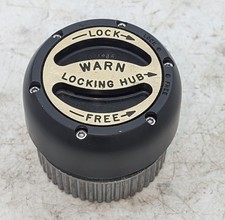 Nos Warn M198b Manual Locking Hub 19 Spline Dana 44 Gm 10 Bolt - Black Painted