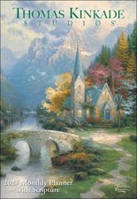 Thomas Kinkade Studios 2027 Monthly Pocket Planner Calendar with Scripture