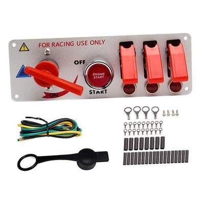 DC12V -Up Ignition Switch Panel Car Engine Start Push Button LED Toggle