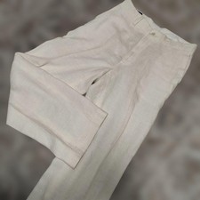 Polo Ralph Lauren Linen Pants Men Size M Cream Vintage Authentic