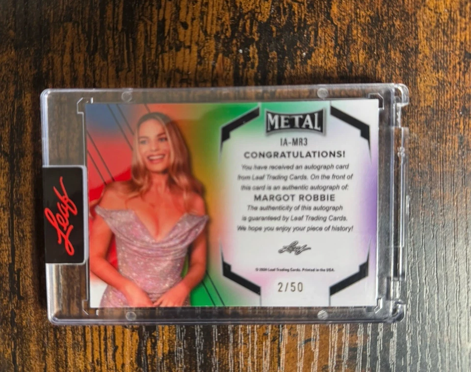 Margot Robbie - 2025 Leaf Metal Authentics (#2/50) The Immortals On Card Auto - Image 2 of 2