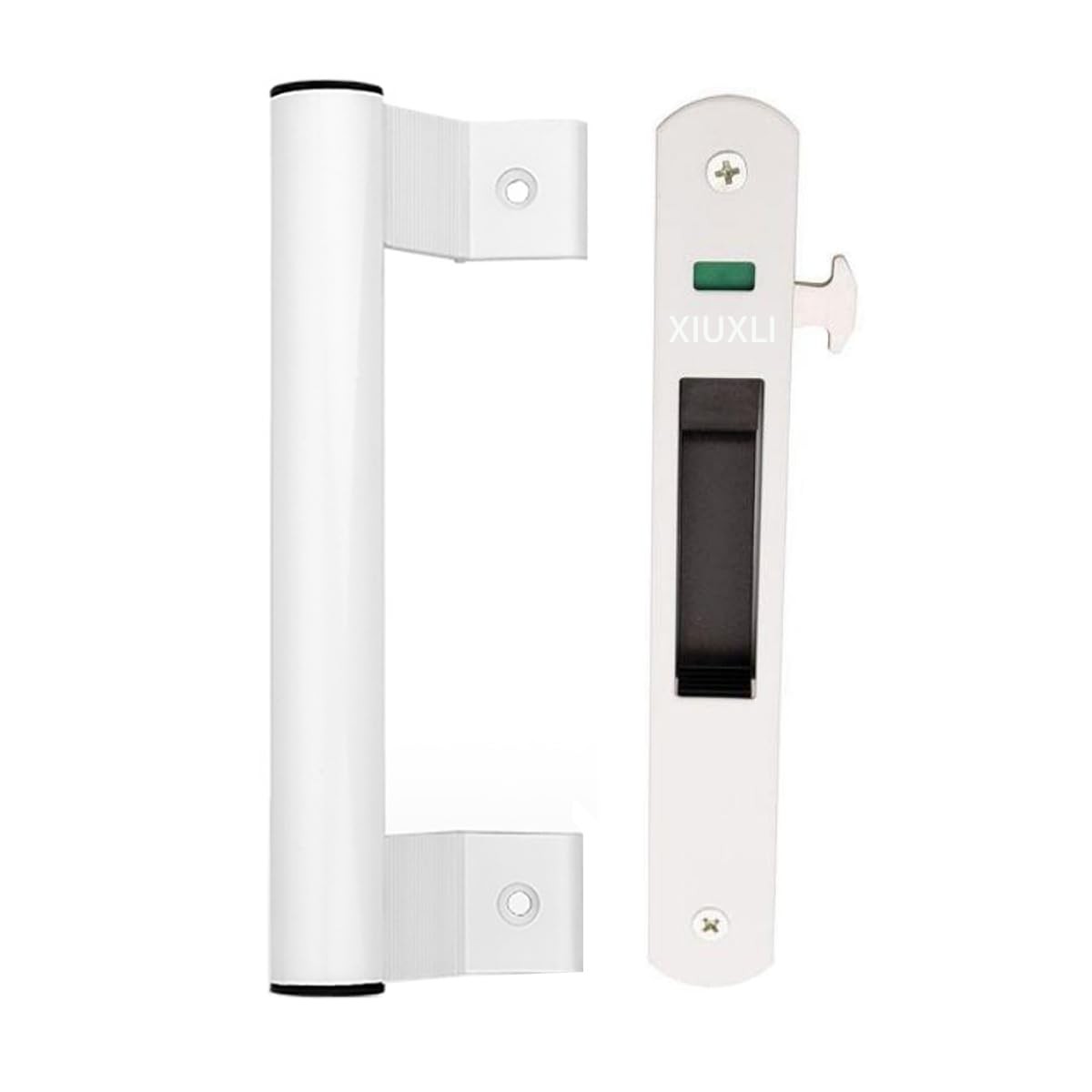 Serrure porte coulissante anti-blocage avec poignée ergonomique pour WC et chambre