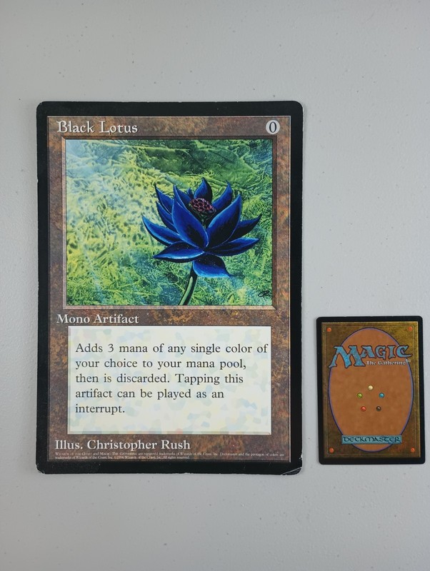 Black Lotus Oversized 6x9 Scrye Magazine Promo Card Magic The Gathering MTG 