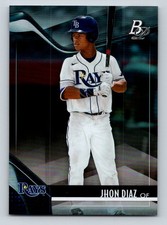 2021 Bowman Platinum Top Prospects #TOP-28 Jhon Diaz Tampa Bay Rays
