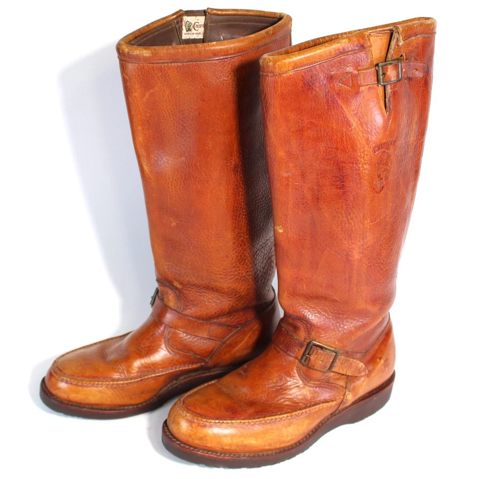 Vintage Chippewa Snake Boots Bison Leather  17" Style 23912 Men’s Size 10EE - Image 2 of 4
