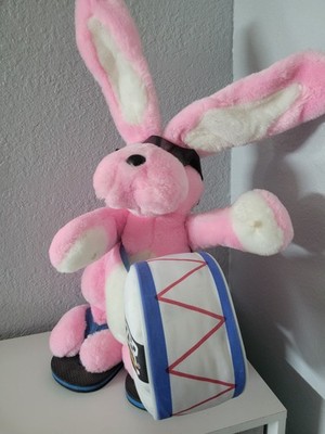 Vintage 1989 Energizer Battery Company Bunny Plush Display NO DRUMSTICKS 21''