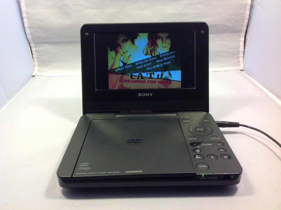 Sony Portable DVD Player with 7-in Display - Black (DVP
