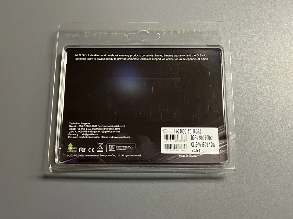 G.Skill Ripjaws DDR4 SO-DIMM 16GB RAM DDR4-2400 (2x8GB) F4-2400C16D-16GRS - Image 3 of 3