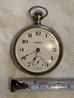 Antique Waltham “La Esmeraldita Guayaquil” Railroad Nickel Pocket Watch