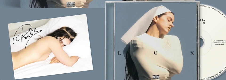 Rosalia - Lux (2025)  CD + SIGNED Postcard . Brand New. Sealed.