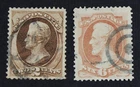 CKStamps: US Stamps Collection Scott#157 159 2c 6c Used