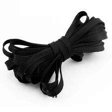 8 Meters Length 10mm Width Nylon Braided Expandable Sleeving Cable Harness