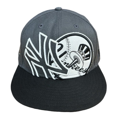 Cappello aderente ricamato New Era autentico 59FIFTY New York NY Yankees taglia 7 1/4 - Foto 4 di 11