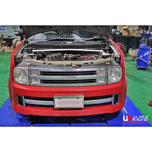 ULTRA RACING PARA NISSAN CUBE Z11 1.5 2005~2008 2 PUNTOS SOPORTE TORRE PUNTAL DELANTERO - Imagen 1 de 10