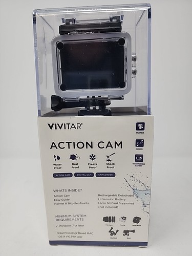 Vivitar DVR781HD HIGH DEFINITION ACTION WATERPROOF SHOCK PROOF DIGITAL CAM. 190 - Picture 3 of 6
