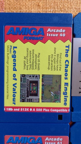 vintage Amiga Format magazine cover disks x 9 - Photo 8/10