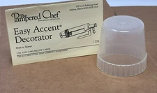 PAMPERED CHEF Easy Accent Decorator #1778 Replacement Clear End Cap