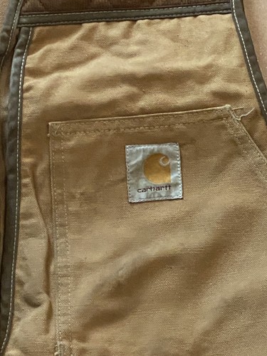 Vintage Carhartt Heritage Hunting Duck Vest Sz XL VU256 Made in USA GUC 80s 90s - Picture 2 of 9