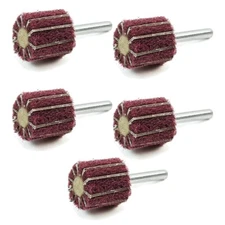 (5) 1" Flap Wheels 180 Grit | Sanding Polishing Die Grinder Drill Buffing Scotch