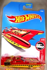2017 Hot Wheels #84 HW Rescue 8/10 H2GO Red-Yellow w/Red MW Spoke Wheels