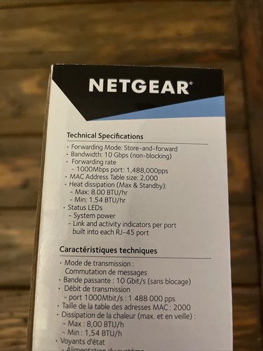 NETGEAR 5 Port Gigabit Ethernet Switch - Picture 3 of 3