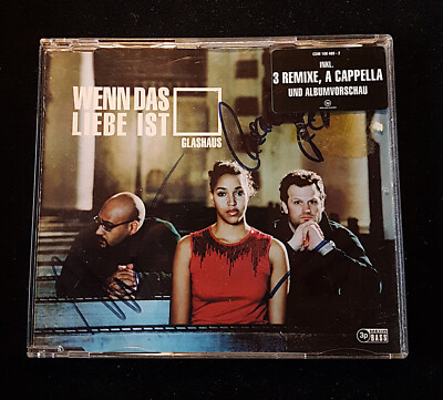 Original Autogramm; Glashaus, Wenn das Liebe ist,  3 Signaturen;