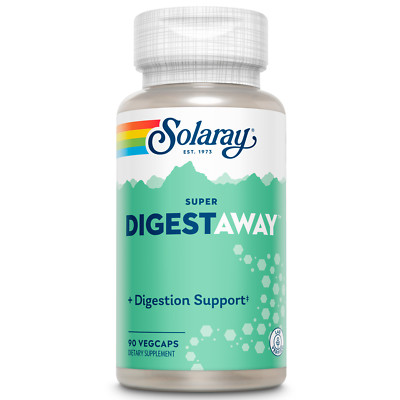 Solaray Super Digestaway, Veg Cap (Btl-Plastic) 90ct