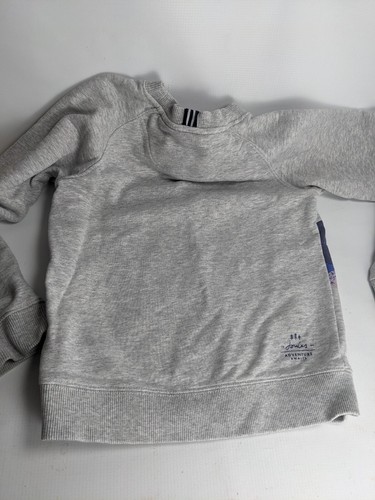 Joules Boys Size 8 Dino motif Gray Sweatshirt - Picture 7 of 9