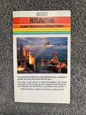 Imagic Atlantis Game Program Instructions Manual Booklet Only