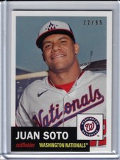 2021 Topps Transcendent VIP Juan Soto THROUGH THE YEARS 22/95 Nationals 1953