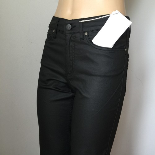 NUEVO PANTALÓN VAQUERO ESCADA TALLA 4 NEGRO ALGODÓN BRILLANTE POLIÉSTER ELASTANO - Imagen 11 de 12