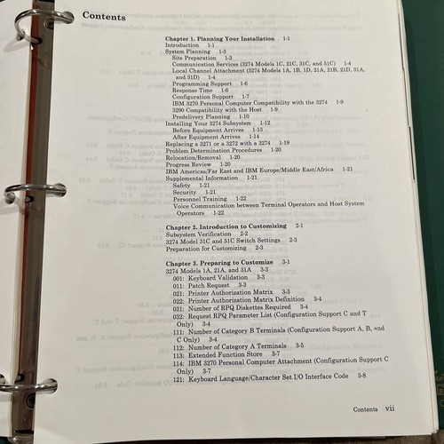 Very Rare Vintage IBM 3720 Information Display System & 3274 Control Unit Manual - Picture 2 of 15