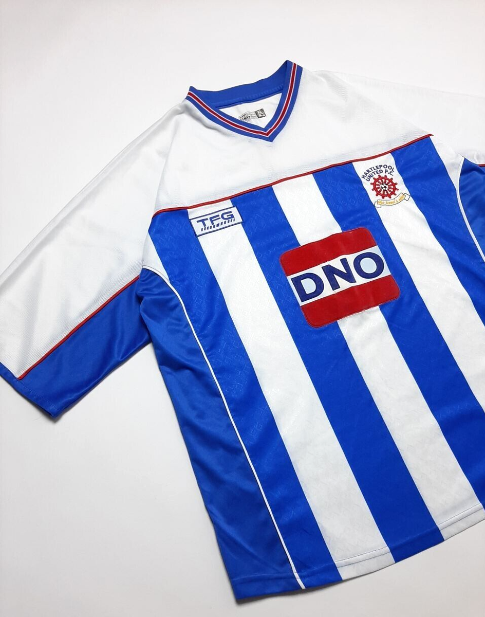Maillot De Foot Vintage Hartlepool United 1995-1997 Domicile Taille XL - Rare