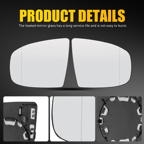 Left Right Mirror Glass Heated Power Fits 07-14 BMW X6 E71 E72 /X5 E70 E70 Lci W - Picture 3 of 14