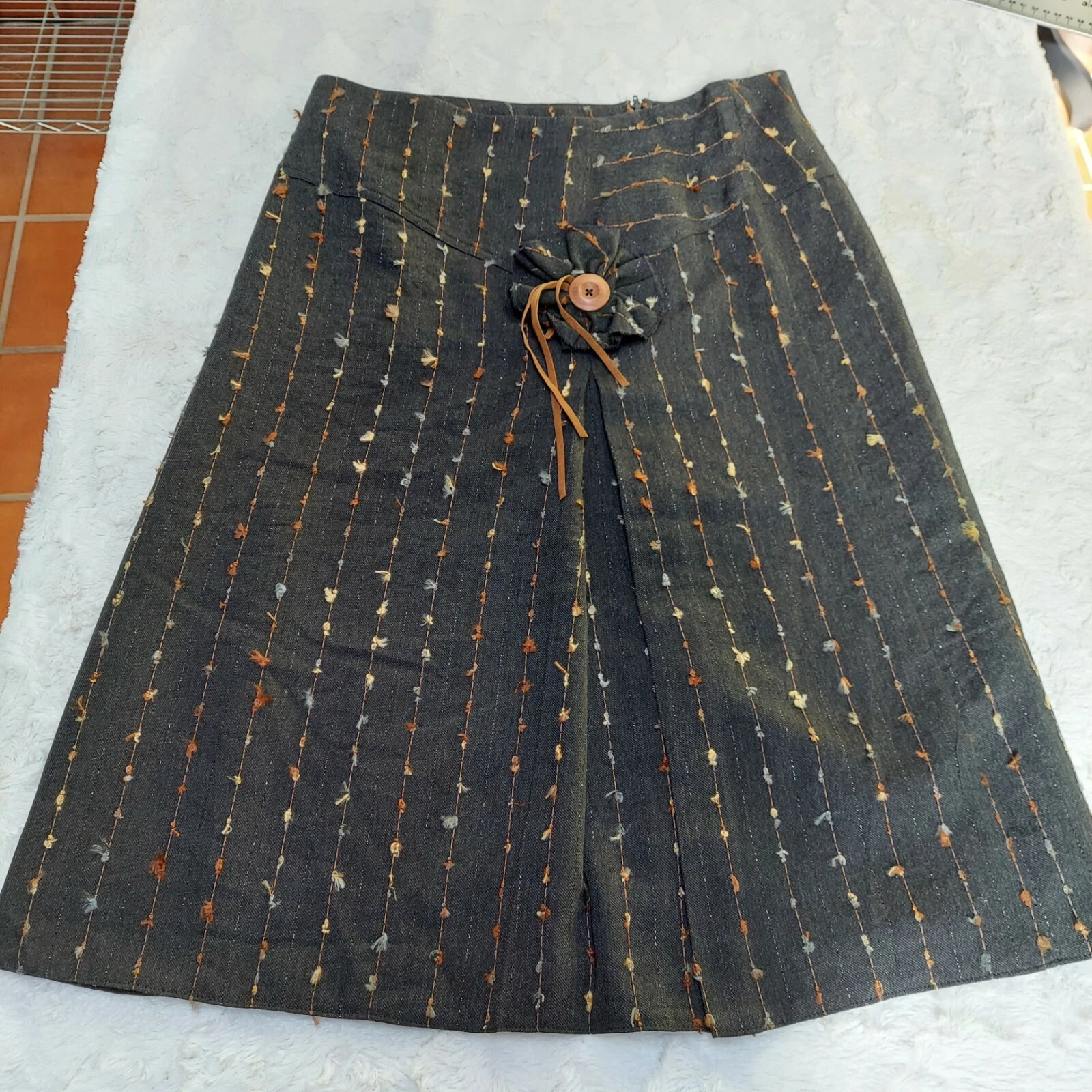 Beverly Made in Lyon France Womens Textured Pleat A-Line Skirt Sz 42 Black Boho
Opens in a new windo
