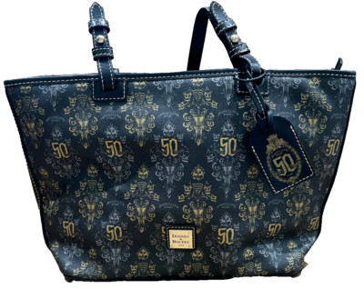 New Disney Parks Dooney & Bourke Haunted Mansion 50th Shopper Tote Bag Purse - D