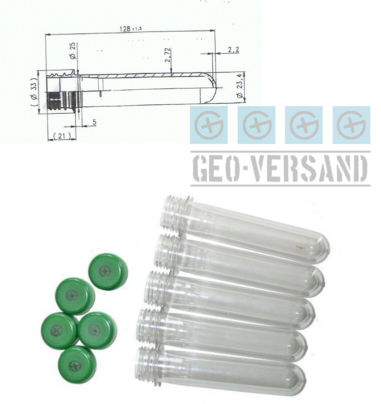 50 X Petlinge Ftf Coperchio Geocaching Logo Preform Preforme - Foto 2