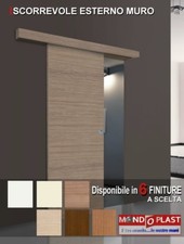 PORTA SCORREVOLE ESTERNO MURO COLORI A SCELTA CON O SENZA INSERTI